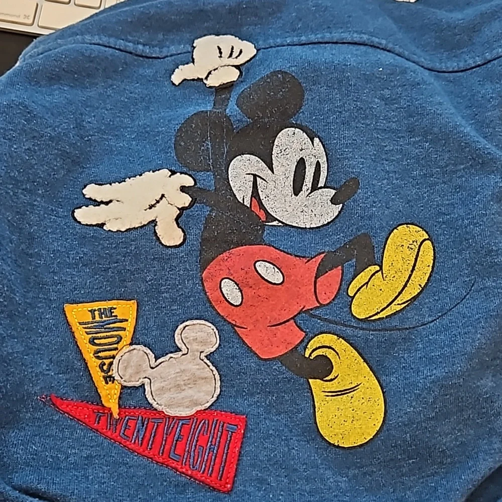 Disney hooded snap front Mickey jacket, size 4